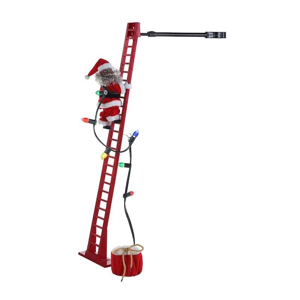 Mr. Christmas Mr. Christmas LED Super Climbing African American Santa Animated Decor 43 in. 37265AC - main